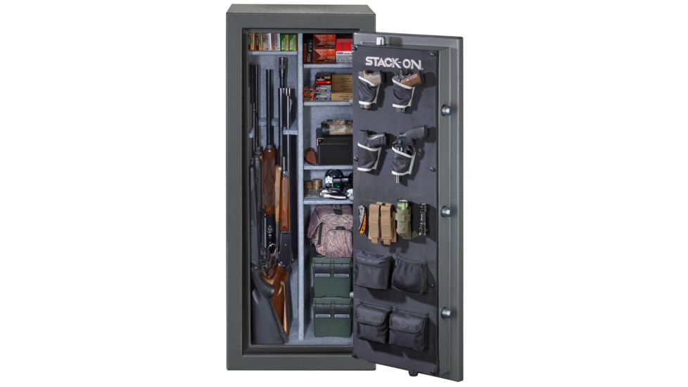 Stack-On 22-24 Gun with Combination Lock,, Gray Pebble TD-24-GP-C-S