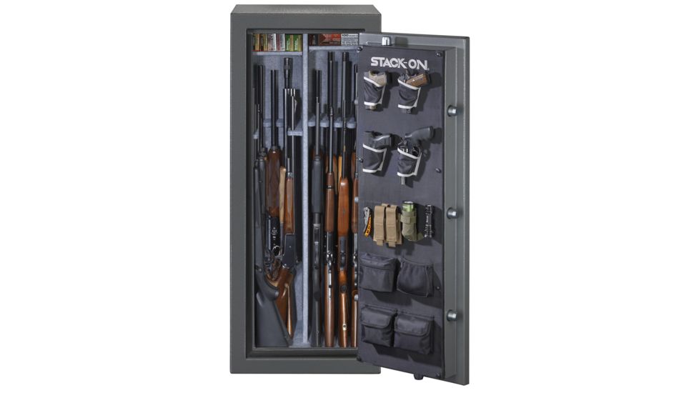 Stack-On 22-24 Gun with Combination Lock,, Gray Pebble TD-24-GP-C-S