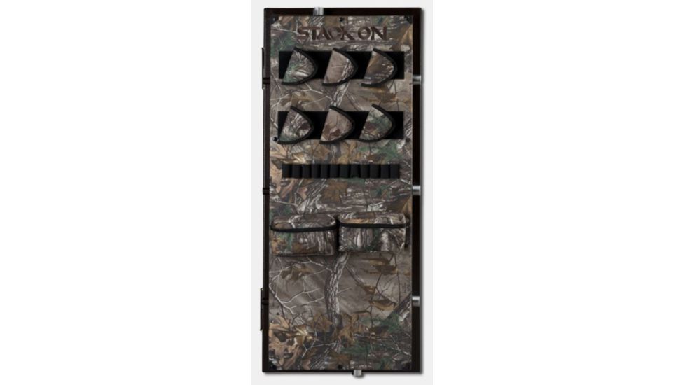 Stack-On 22-Gun w/Back-lit Electronic Lock,24.75x24x59in,Brown Hammertone W-22-BH-E-S