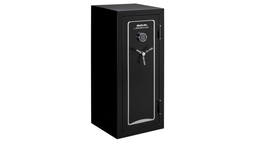 Stack-On 24-Gun, Electronic Lock,, Matte Black A-24-MB-E-S