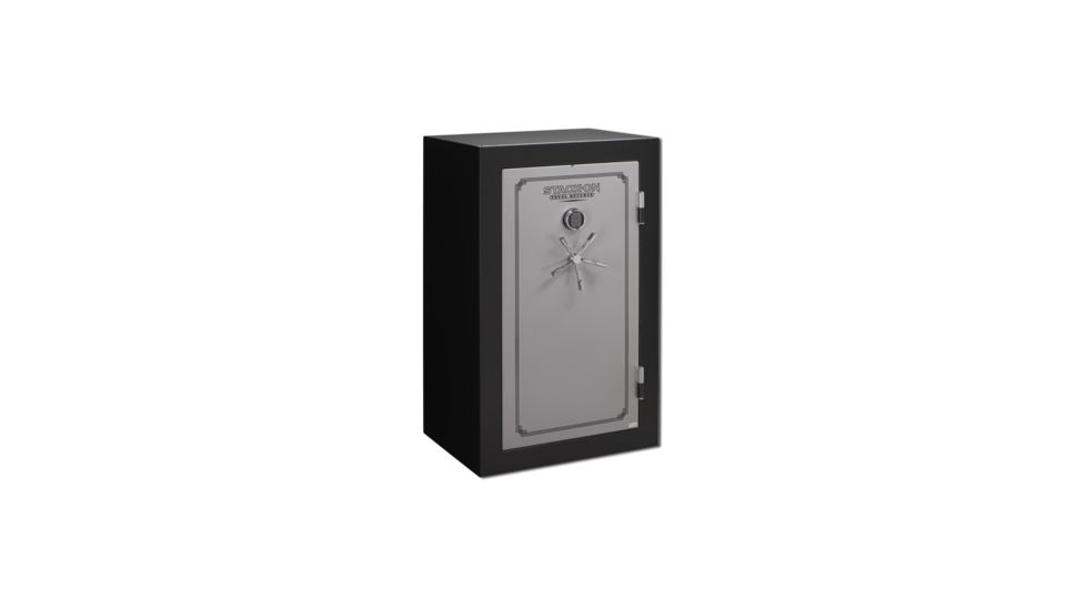 Stack-On 36 Total Defense Gun Safe w/ Electronic Lock and Door Storage, Large, Matte Black/Silver TD-36-SB-E-S