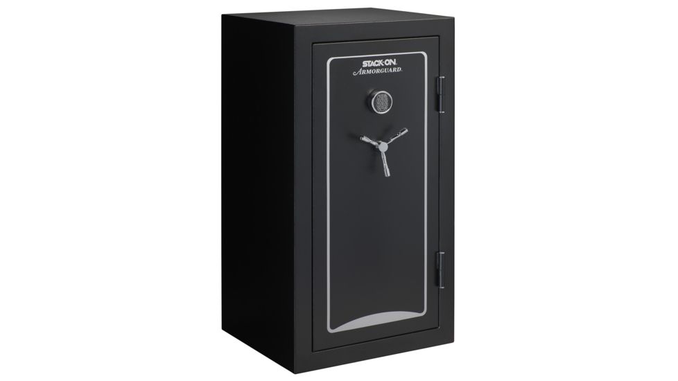 Stack-On 40-Gun, Electronic Lock,, Matte Black A-40-MB-E-S