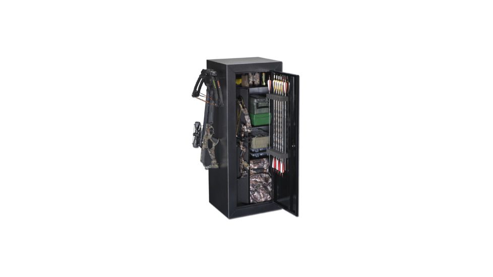 Stack-On Buck Commander Bow &amp; Gear Storage Cabinet, Black AC-2
