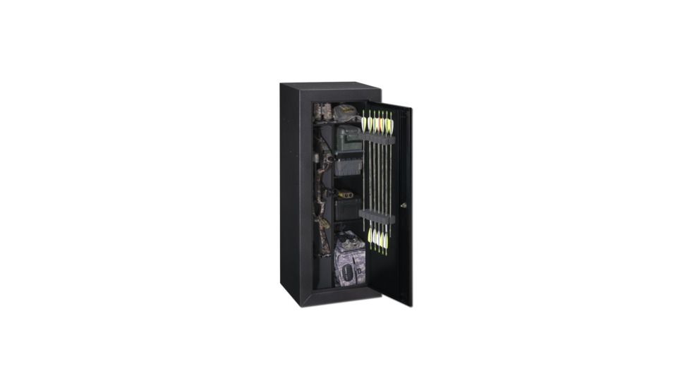 Stack-On Buck Commander Bow &amp; Gear Storage Cabinet, Black AC-2