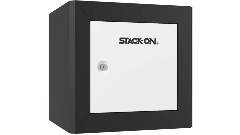 Stack-On Compact Welded-Steel Pistol, Ammo Cabinet, Black&amp; White, X-Large, GCBW-1000-DX