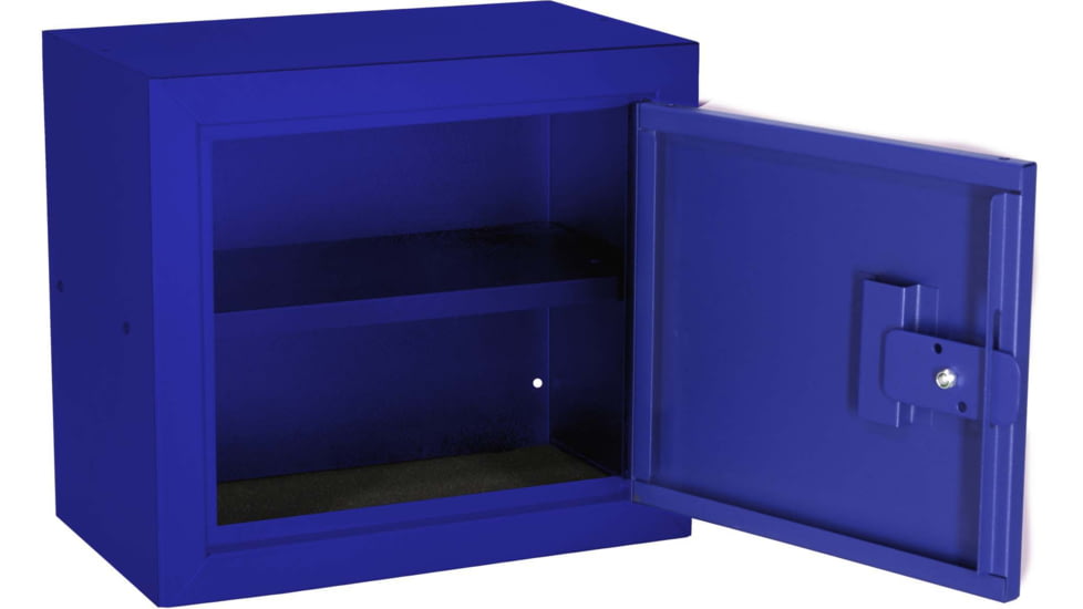 Stack-On Compact Welded-Steel Pistol, Ammo Cabinet, Blue, Medium, GCBL-500-DS