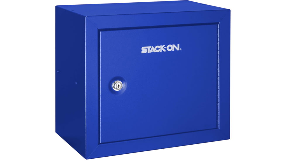 Stack-On Compact Welded-Steel Pistol, Ammo Cabinet, Blue, Medium, GCBL-500-DS