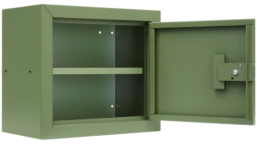 Stack-On Compact Welded-Steel Pistol, Ammo Cabinet, Green, Medium, GCHG-500-DS