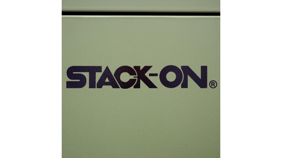 Stack-On Compact Welded-Steel Pistol, Ammo Cabinet, Green, Medium, GCHG-500-DS