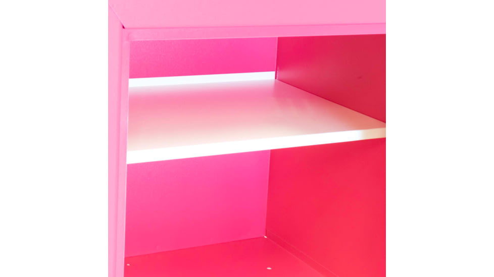 Stack-On Compact Welded-Steel Pistol, Ammo Cabinet, Pink, X-Large, GCP-1000-DX