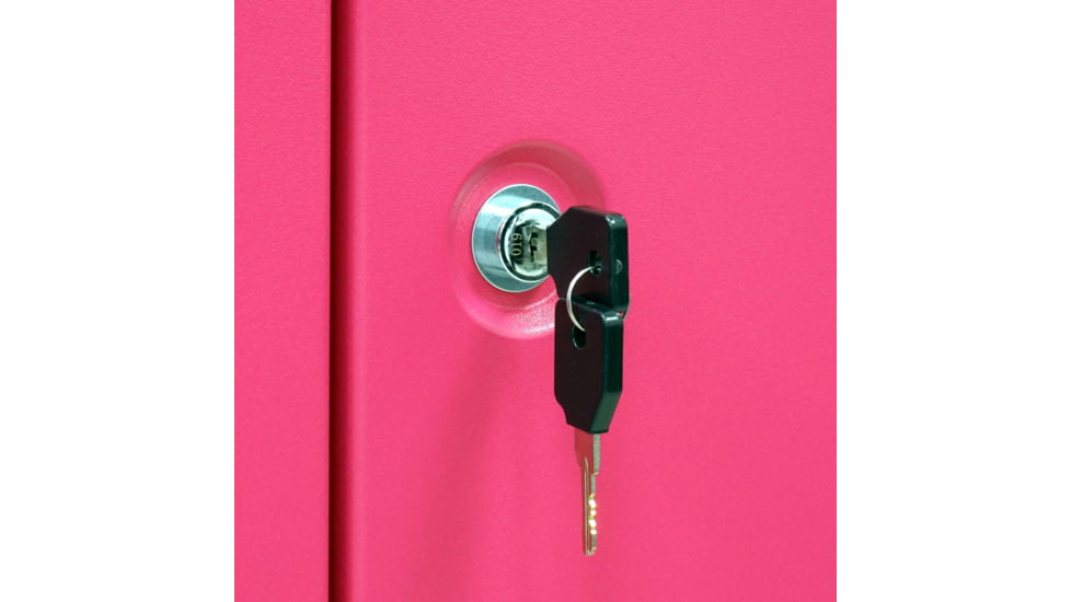 Stack-On Compact Welded-Steel Pistol, Ammo Cabinet, Pink, X-Large, GCP-1000-DX