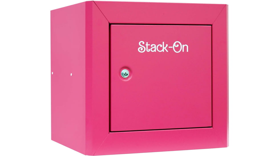 Stack-On Compact Welded-Steel Pistol, Ammo Cabinet, Pink, X-Large, GCP-1000-DX