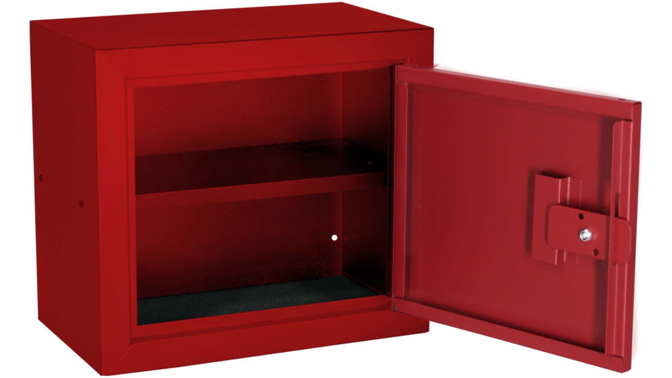 Stack-On Compact Welded-Steel Pistol, Ammo Cabinet, Red, Medium, GCR-500-DS