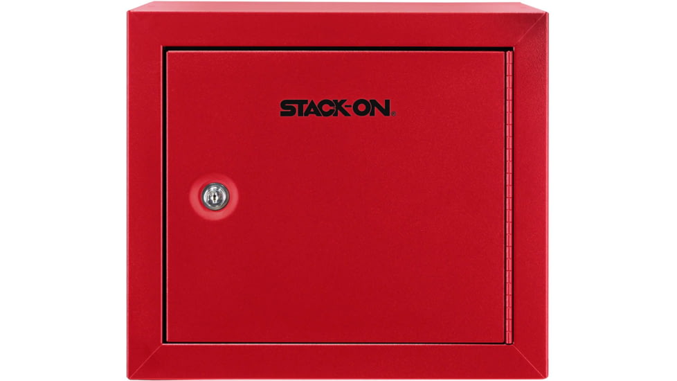 Stack-On Compact Welded-Steel Pistol, Ammo Cabinet, Red, Medium, GCR-500-DS
