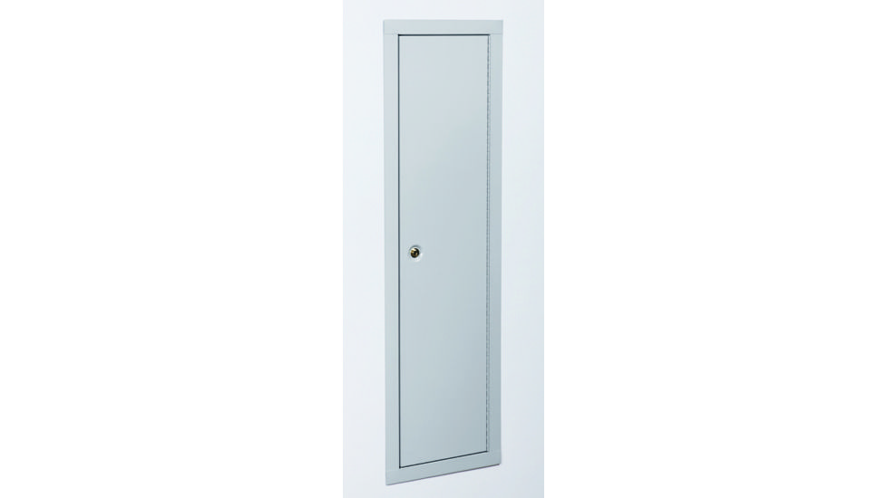 Stack-On Full Length In Wall Steel Cabinet, Large, Beige Gloss Finish IWC-55