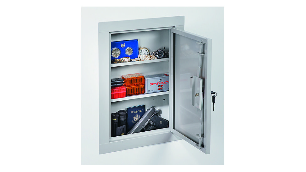 Stack-On Mid Sized In Wall Steel Cabinet, Medium, Beige Gloss Finish IWC-22