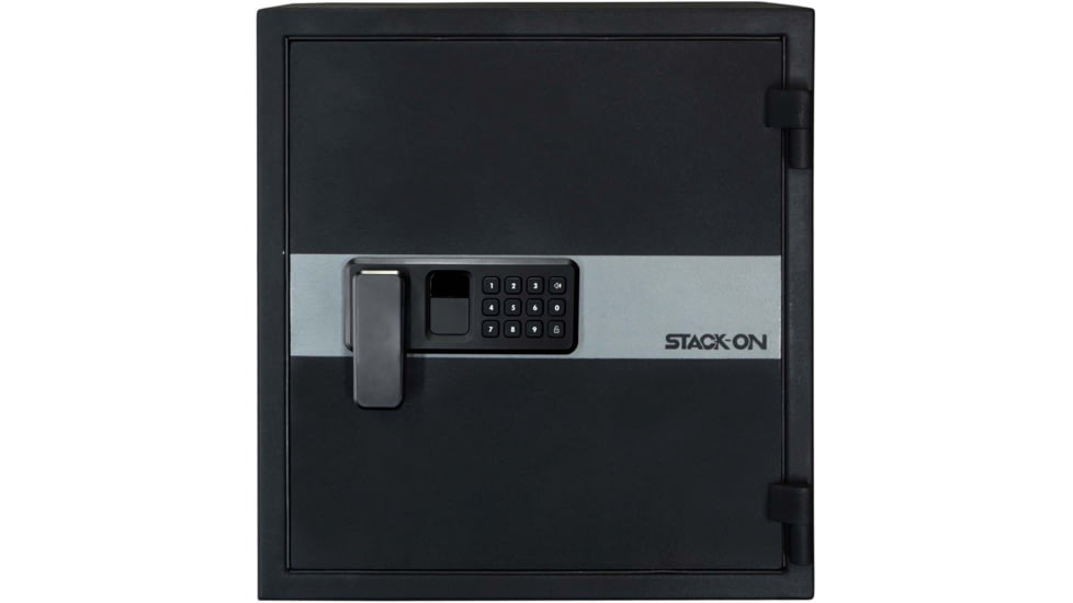 Stack-On Personal Fire and Waterproof Safe 2.0 Cu Ft with Electronic Lock, Black, Large, PFWS-200-B-D-E