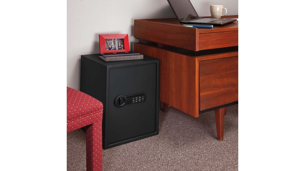 Stack-On Personal Safe with Electronic Lock, 19.75x13.75x13in, Black, Medium, PS-1820-E