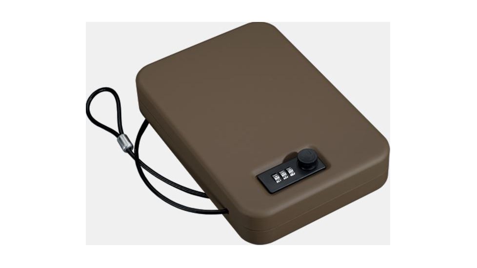 Stack-On Portable Case Gun Safe w/Combination Lock,9.5x6.5x1.75in,Sand PC-95C-S