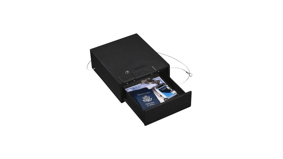 Stack-On QAS1000 ELECTRONIC QUICK ACCESS DRAWER SAFE Gun Safe Black