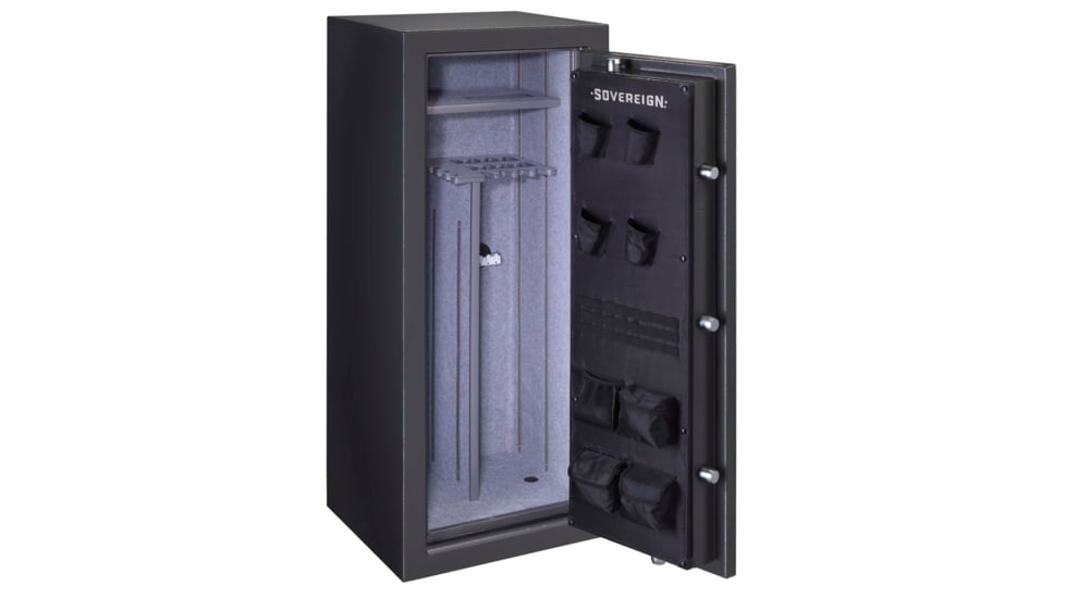 Stack-On Sovereign 22 - Gun Elec Lock, Textured, Black, oversized, S-22-DGP-E-S