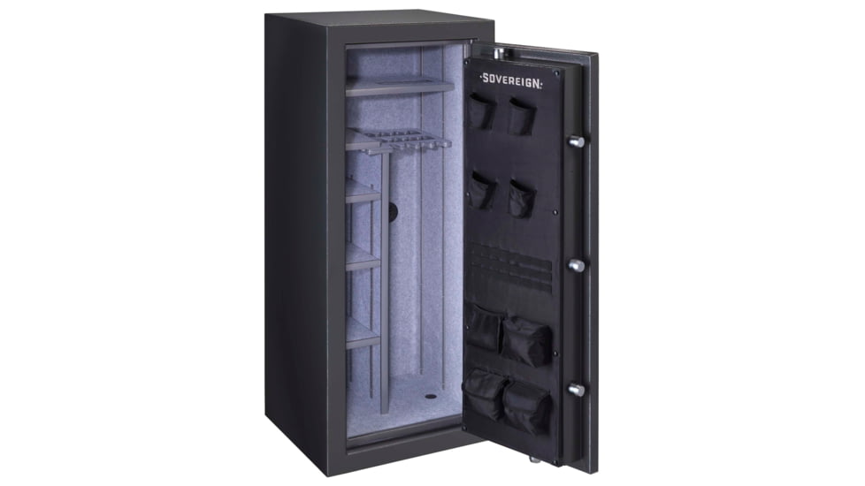 Stack-On Sovereign 22 - Gun Elec Lock, Textured, Black, oversized, S-22-DGP-E-S