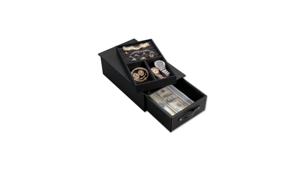 Stack-On SPAJD-12 Security Safe Jewelry Case, Black SPAJD-12