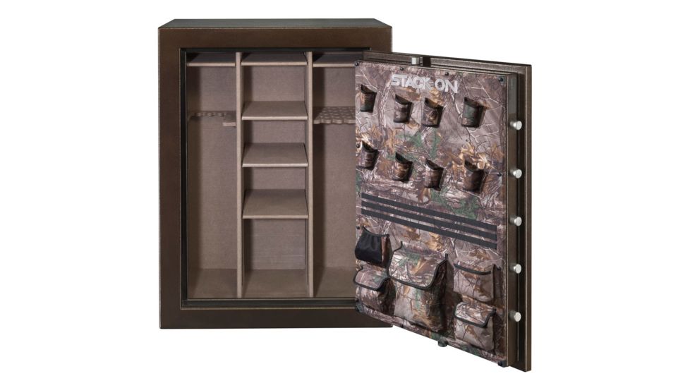 Stack-On Woodland 51-69 Gun Back-Lit, Electronic Lock, Brown STKW69BHES
