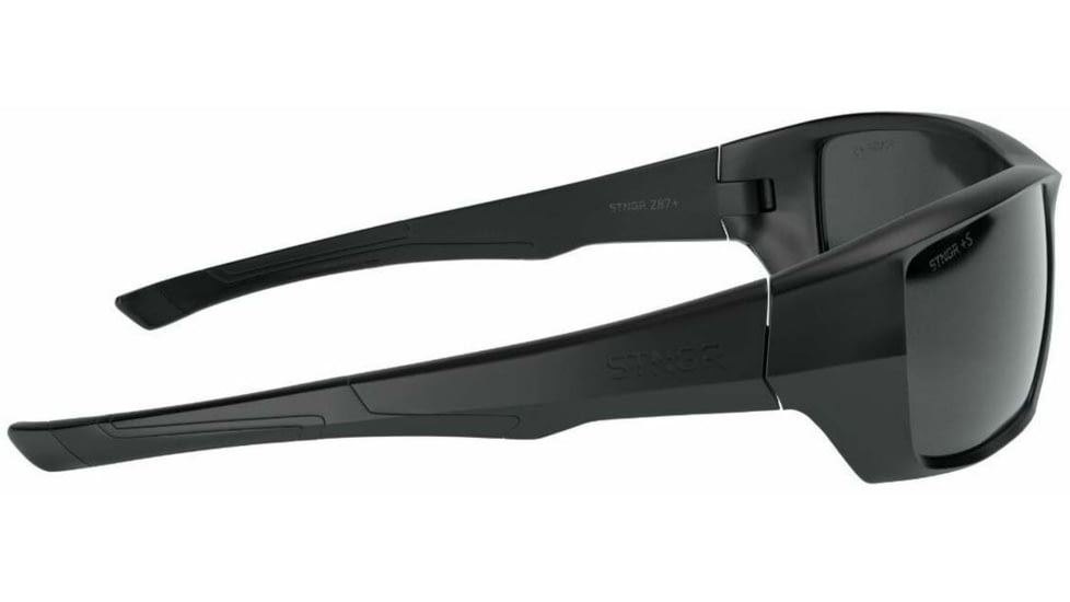 STNGR Alpine Ballistic Sunglasses, Matte Black/Smoke, Medium/Large, AB-RHXL-VD4N