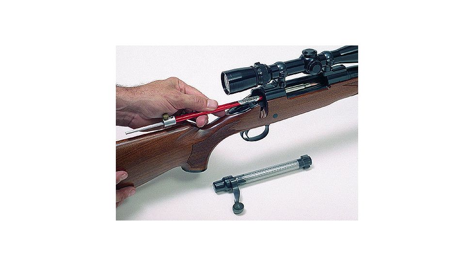 Sliding the gauge assembly into the chamber