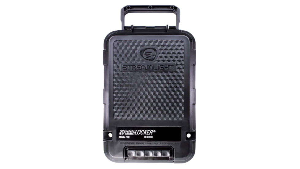 Streamlight SpeedLocker Portable, Lockable Storage Container, Black, 59000