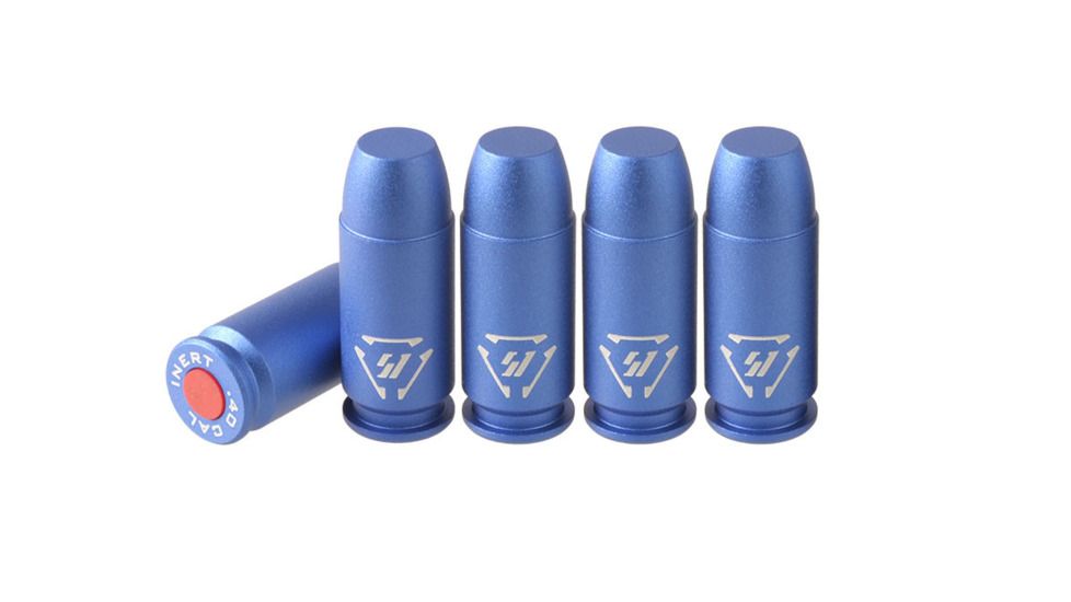 Strike Industries Aluminum Dummy Round .40 cal - 5PCS/PK, Blue, One Size, 708747548464