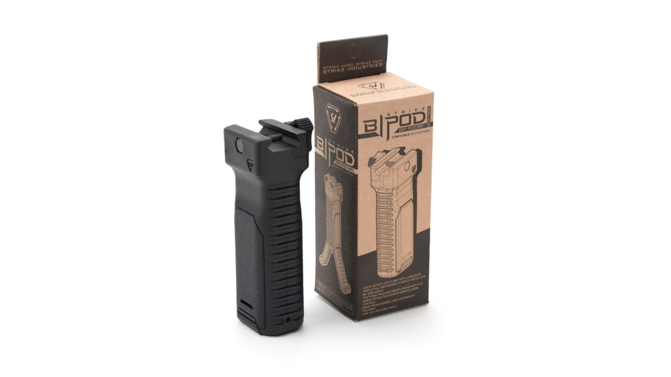 Strike Industries AR Strike Bipod Grip For 1913 Picatinny Rails, Black, One Size, SI-AR-BIPOD