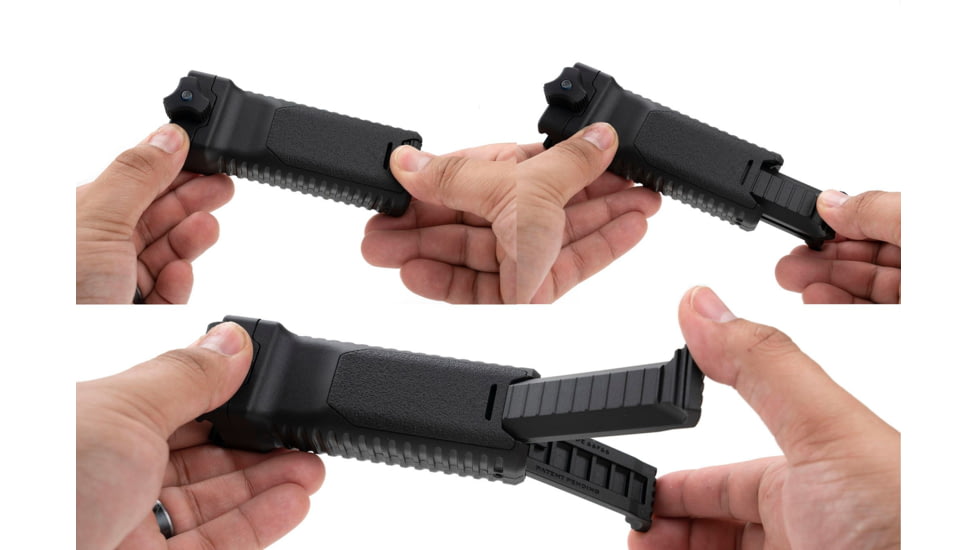 Strike Industries AR Strike Bipod Grip For 1913 Picatinny Rails, Black, One Size, SI-AR-BIPOD