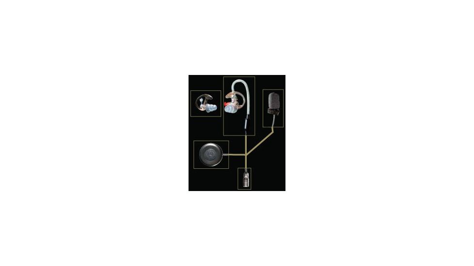 Surefire EP310 Lapel Mic Radio Comm System with Sonic Defenders