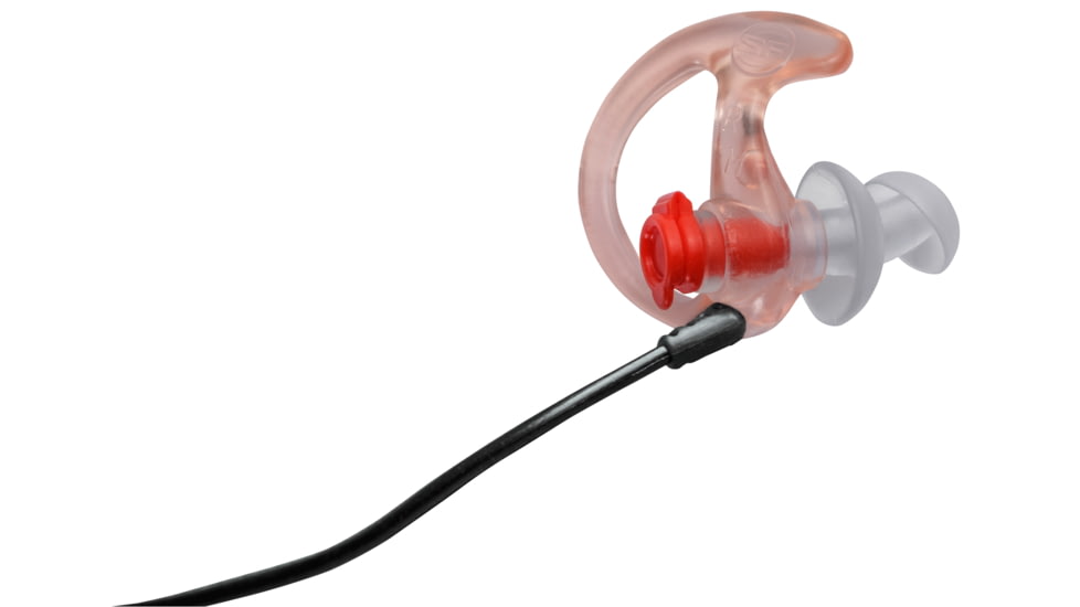 SureFire EP3 Sonic Defender Earplugs, 1 Par, Large, Clear, EP3-LPR