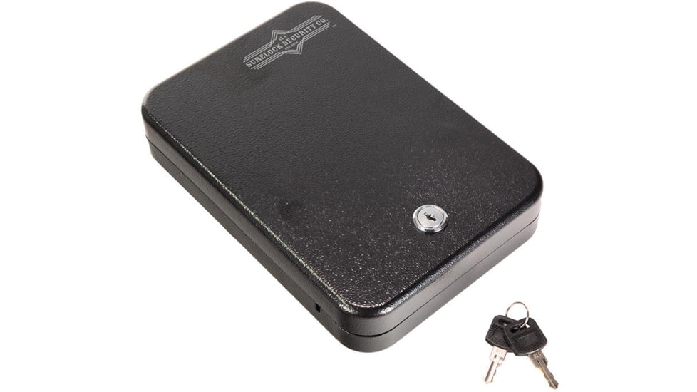 Surelock Security 11.5in Nighthawk Mobile Vault II - Key Lock, Black Powder Coating, 3418942