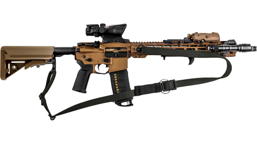 T10 Complete Modular OperatorS System - Alpha Sling Black, Swinger Stock Coyote Brown, Mil-Spec, CMOS-ASL-BLK-SWST-COY