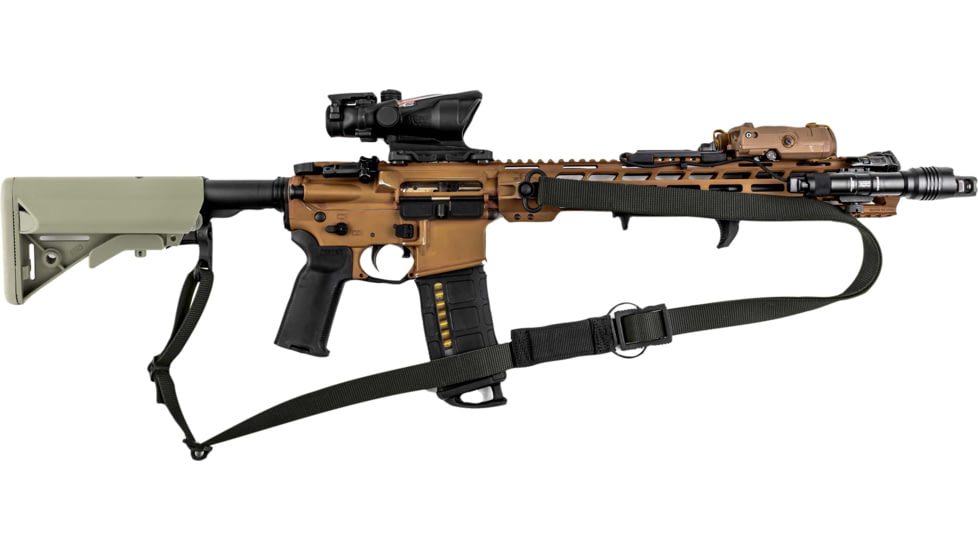 T10 Complete Modular OperatorS System - Alpha Sling Black, Swinger Stock Foliage Green, Mil-Spec, CMOS-ASL-BLK-SWST-FOL