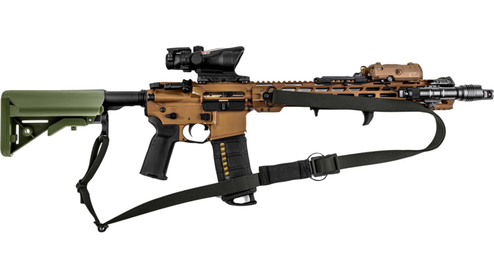 T10 Complete Modular OperatorS System - Alpha Sling Black, Swinger Stock Olive Drab, Mil-Spec, CMOS-ASL-BLK-SWST-ODG