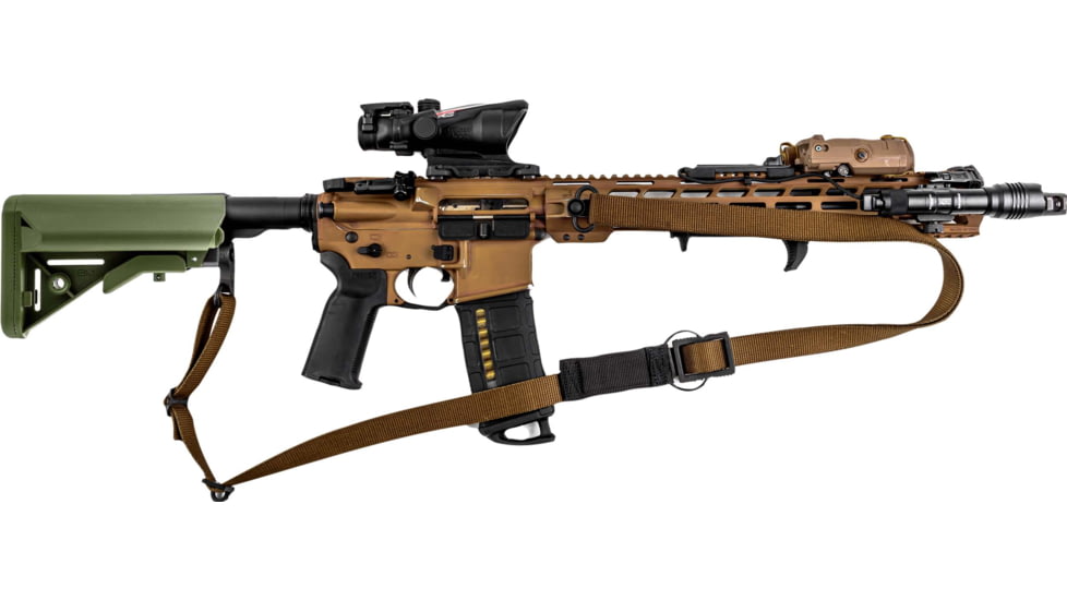 T10 Complete Modular OperatorS System - Alpha Sling Coyote Brown, Swinger Stock Olive Drab, Mil-Spec, CMOS-ASL-COY-SWST-ODG
