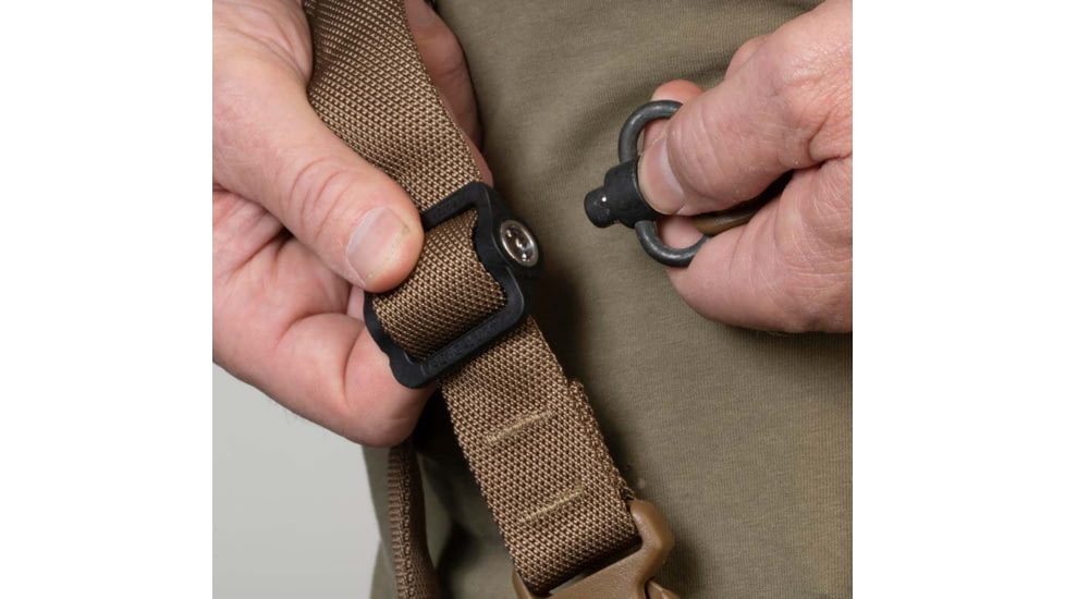 Tac Shield 2n1 Warrior QD Push Button Puded Gun Sling, Coyote, T6031CY