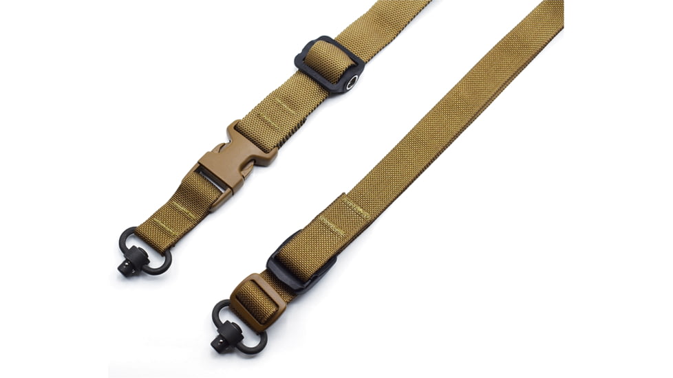 Tac Shield 2n1 Warrior QD Push Button Puded Gun Sling, Coyote, T6031CY