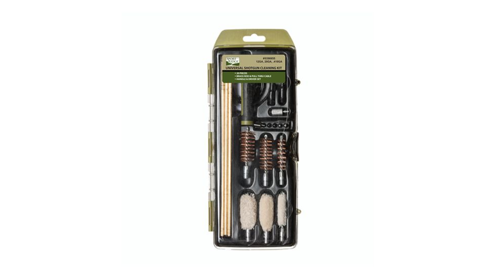 Sport Ridge Universal Shotgun Cleaning Kit with Brass Rods, 20 Piece, 396855