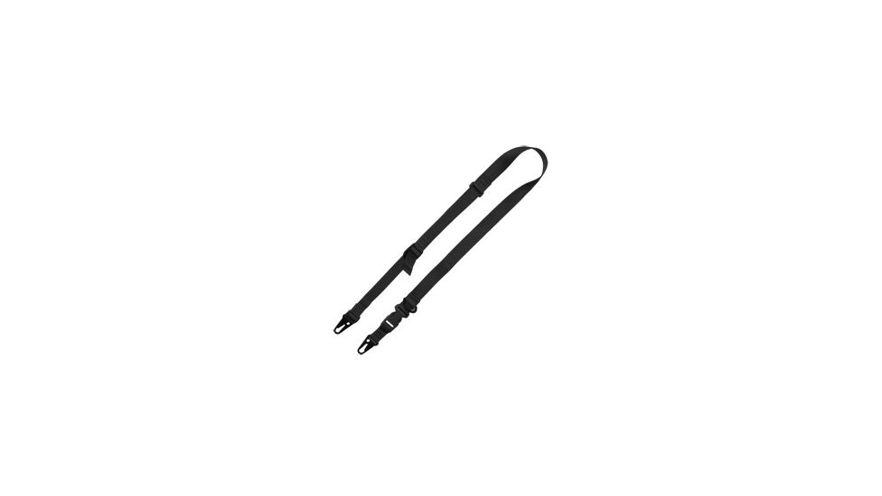 Tac Shield Warrior Sling 2 in 1 Web with Fast Adj.HK with Silencer, Black, T6027BK