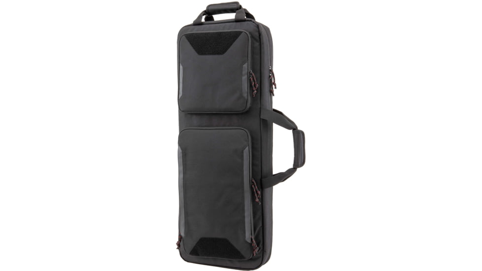 Tac-Six Tac-Six Polyester Ghost Vertical Tactical Gun Case w/Backpack Straps and Pocket, Lockable, Zipper, 34in Long, Stitched Webbing Handle, Padded Lining, Black, 10831