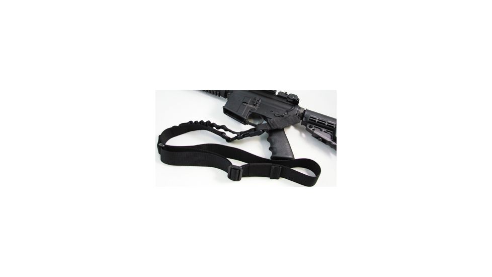Tacprogear Single-Point Sling with Removable Elastic Clip, Black S-SPS1