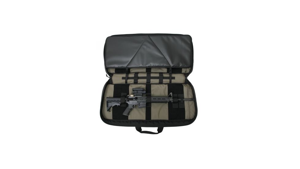 Tactical Tailor Covert Carry Case 36 Double Rifle, Black/Ranger Green, 46053-2-6