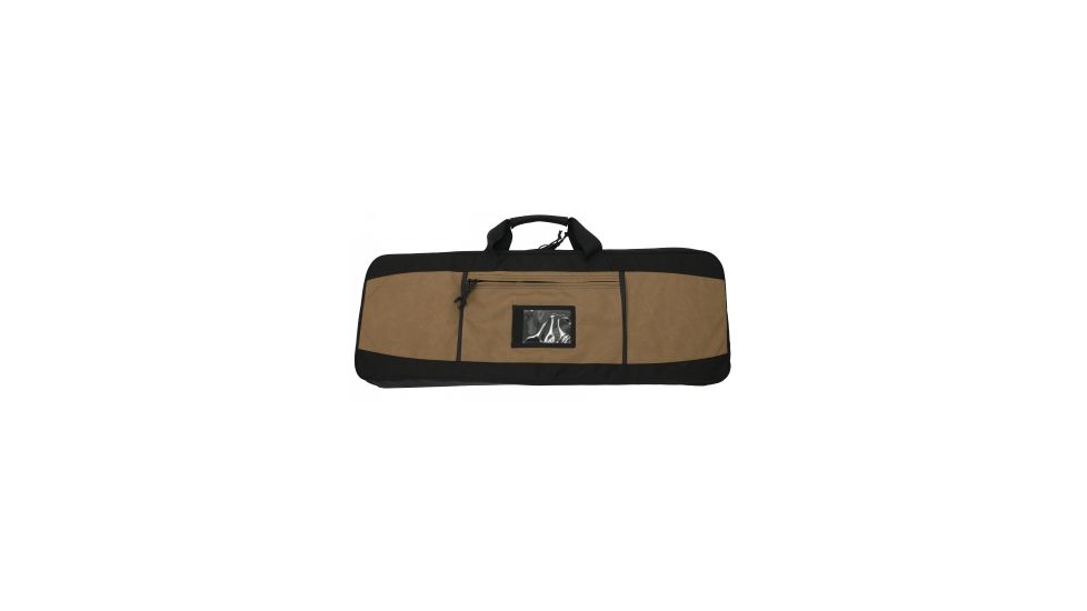 Tactical Tailor Covert Carry Case 44 Double Rifle, Black/Coyote Brown, 46054-2-14