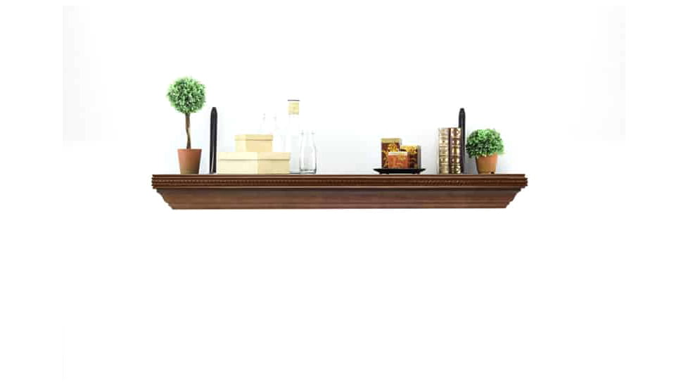 Tactical Walls 1242 Top Locking Shelf w/ Rope Trim, Cherry, 1242TLCHRSMN52